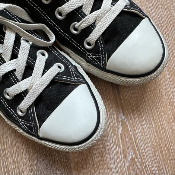 Converse All Star Low Top Black Chuck Taylor Unisex - Men's 5.5 - Women's 7.5 - Picture 8 of 11